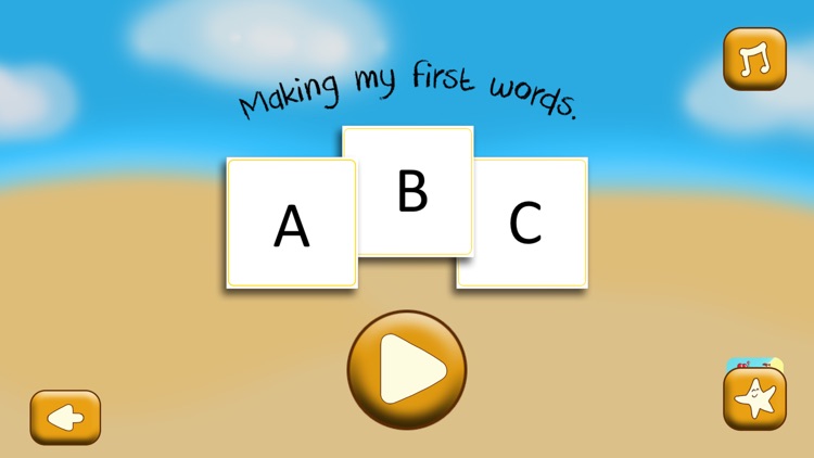 Making my first words