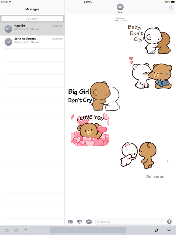 Pig & Bear Big Stickers Stickers: LINE WhatsApp GIF PNG