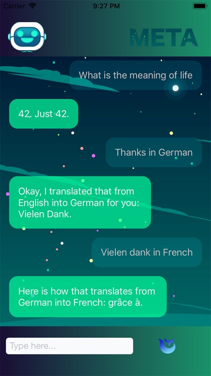 META The Translator Chatbot