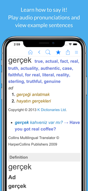 Turkish Dictionary & Thesaurus(圖2)-速報App