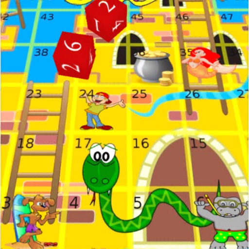 Snakes and Ladders on holiday Icon