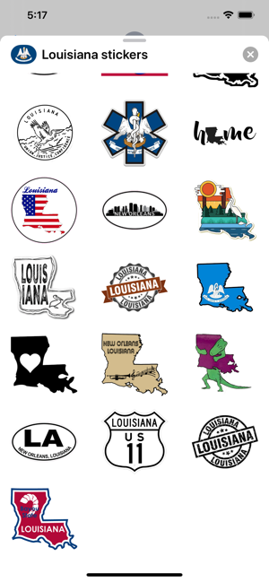 Louisiana emojis - USA sticker(圖4)-速報App