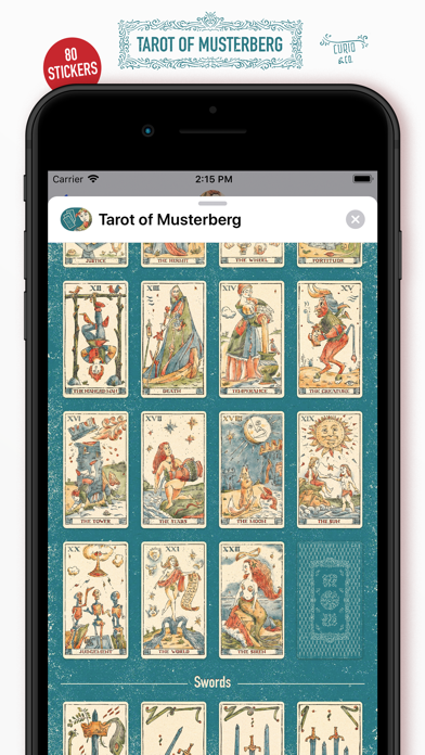 How to cancel & delete Tarot of Musterberg Stickers from iphone & ipad 3