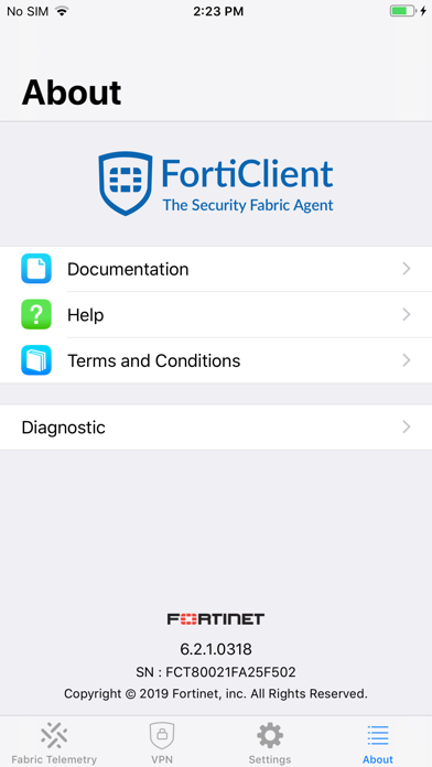 FortiClient screenshot 4