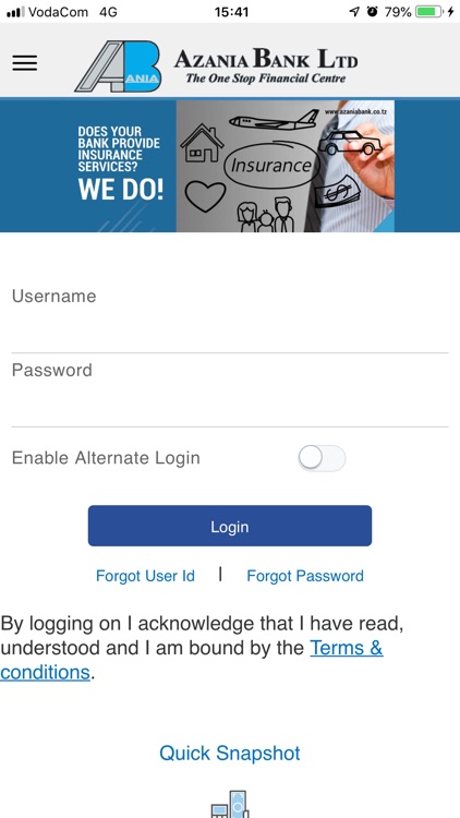 AZANIA INTERNET BANKING APP
