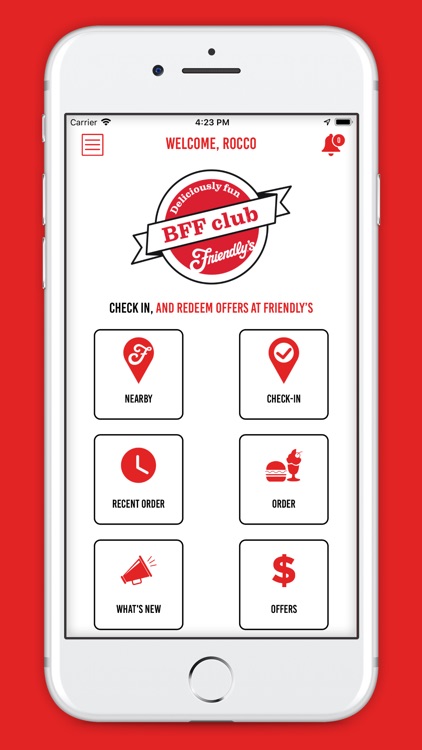 Friendly's Ordering
