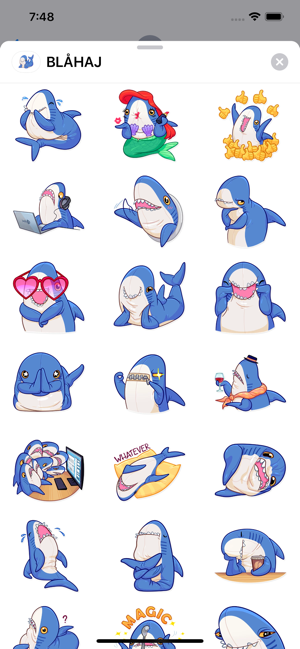 BLÅHAJ Sticker von Telegram(圖2)-速報App