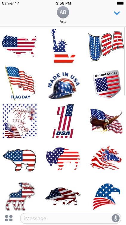 I Love The American Flag Icon