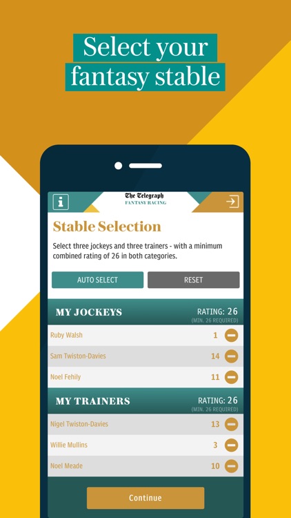 Telegraph Fantasy Racing