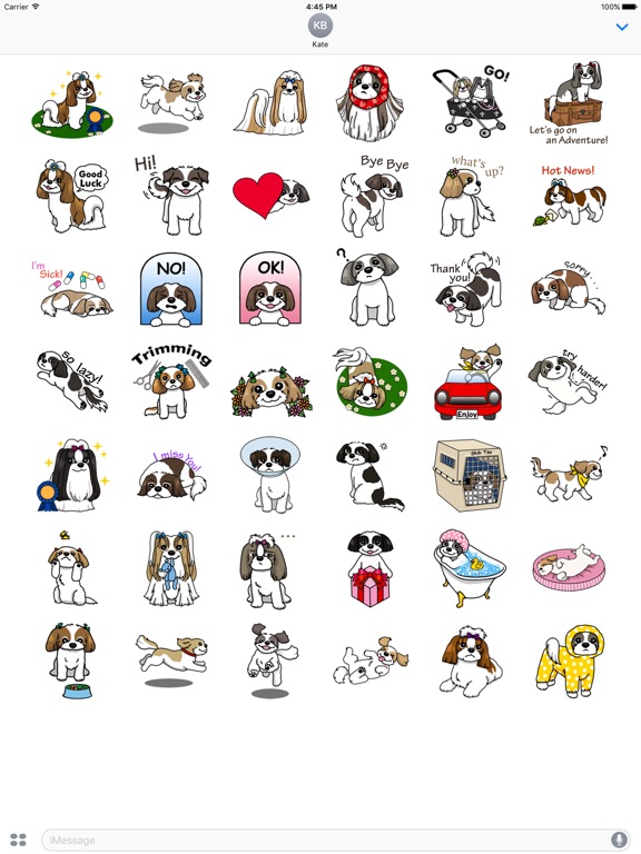 Sweet Shih Tzu Dog Sticker image #1