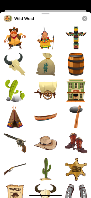 Wild West Stickers - Cowboys(圖1)-速報App