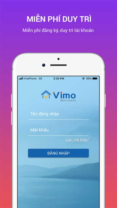 VIMO Merchant Screenshot on iOS