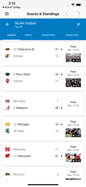 College Football Scores(圖4)-速報App