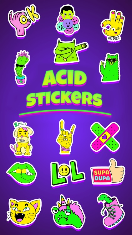 Acid Stickers: Trippy Fun