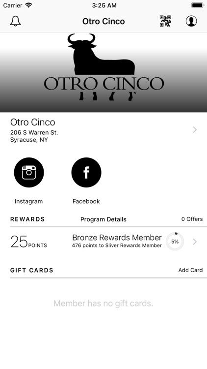 Otro Cinco Rewards