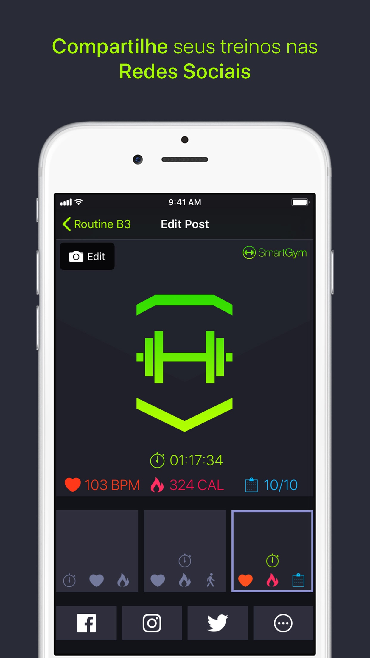 Screenshot do app SmartGym: Gerencie Seu Treino
