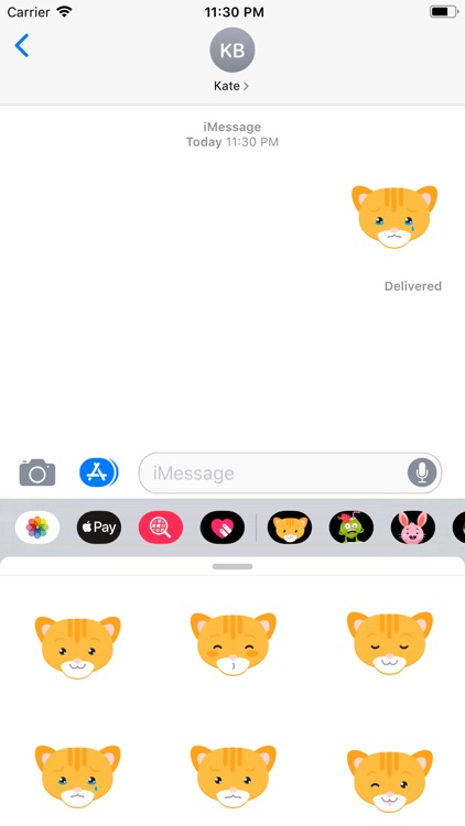 Baby Lion Delighted Sticker