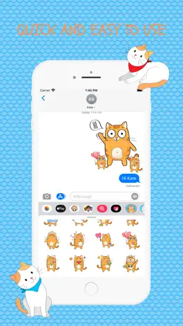 Game screenshot Ginger Cat Fun Emoji Stickers hack