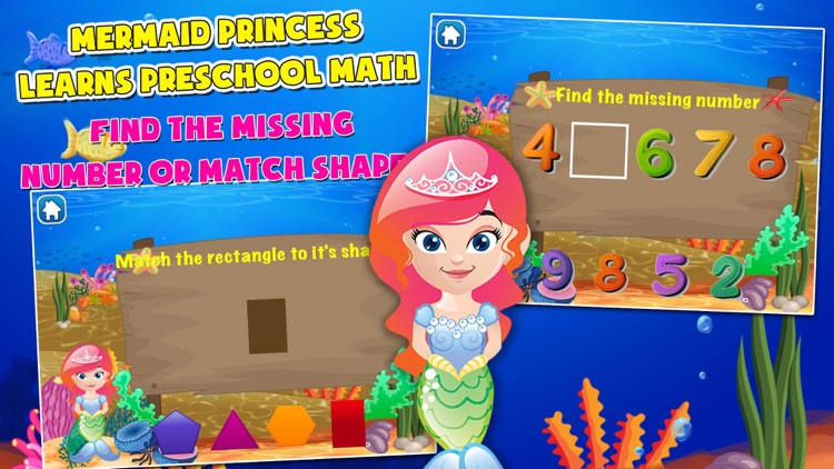 Mermaid Princess Math for Kids screenshot-3