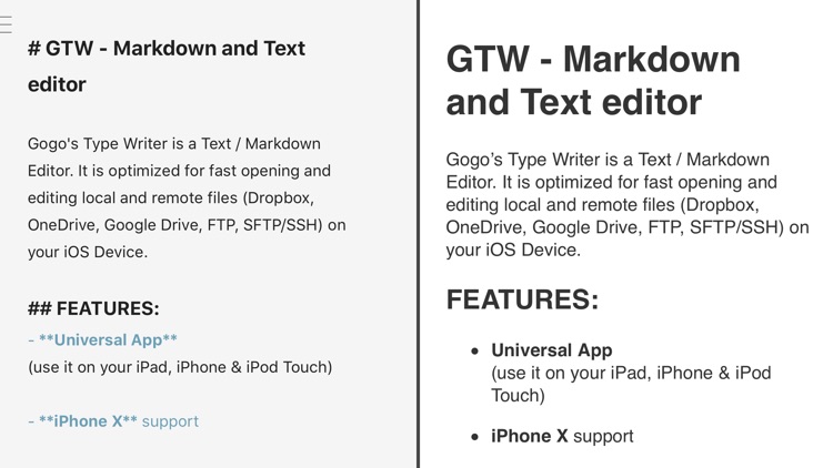 GTW - Markdown & Text Editor screenshot-3