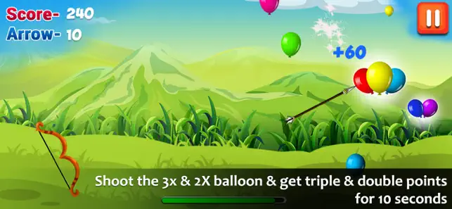 Balloon Shooting - Bow & Arrow, game for IOS