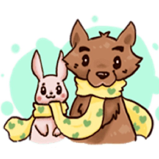 Love of Wolf and Bunny Sticker icon