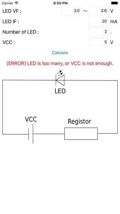LED Calc. screenshot 2
