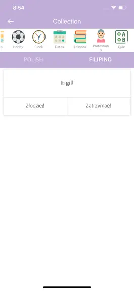 Game screenshot Polish Filipino Dictionary hack