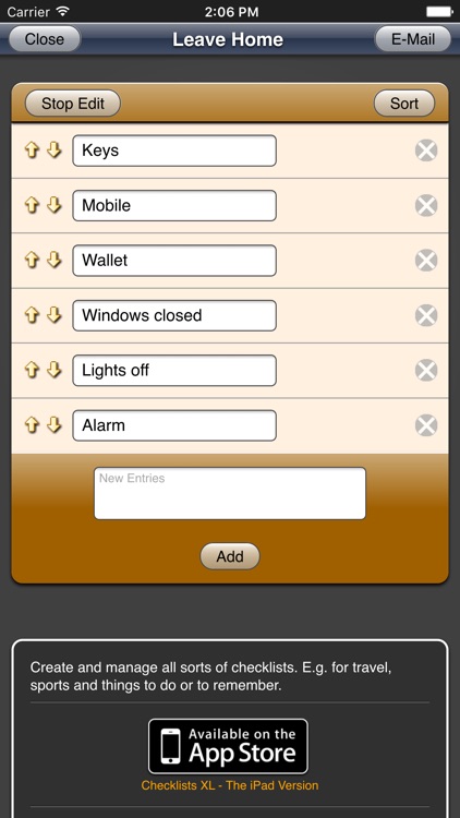 Checklists App