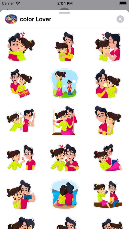 Romantic Love Stickers Emoji