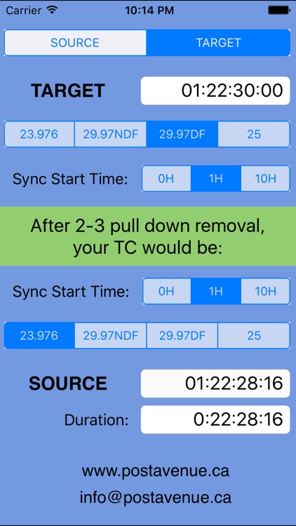 Timecode TC Organizer