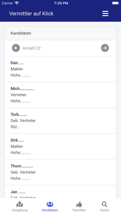 Vermittler auf Klick