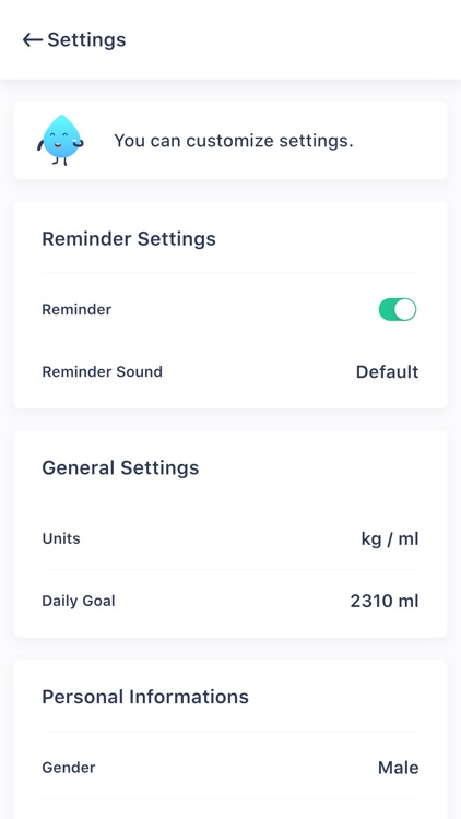 Water Intake Reminder & Track screenshot-4