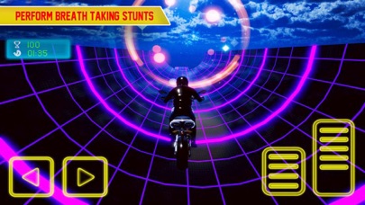 Crazy Bike In Light Tracks screenshot 2