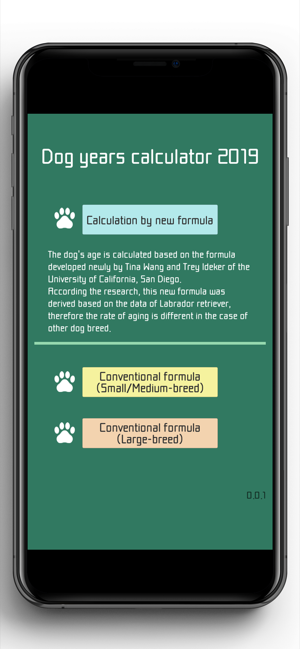 Dog Years Calc 2019