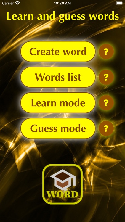 Learn and guess words