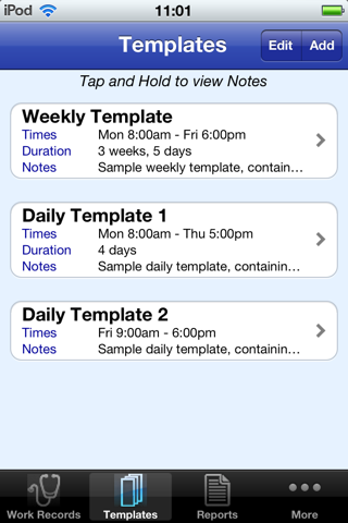 Medic's TimeManager - náhled