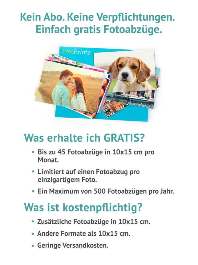 Freeprints Gratis Fotoabzuge Im App Store