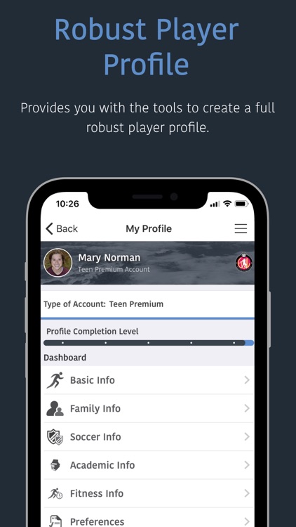 ECNL Girls Player App