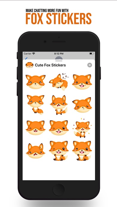 Cute Fox Sticker Collection screenshot 3
