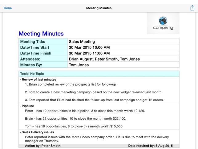 Simple Meeting Minutes(圖4)-速報App