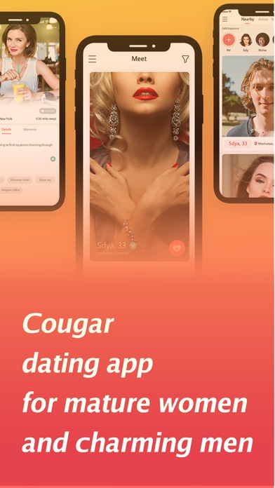 Cougar Dating Online - #1 Older Women Dating App for Cougar Women and Younger Men to Hook Up for a Cougar Life! screenshot
