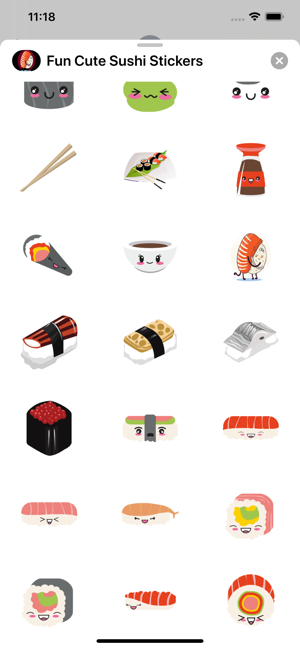 Fun Cute Sushi Stickers(圖3)-速報App