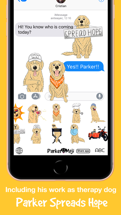 ParkerMoji - Golden Retriever screenshot 3