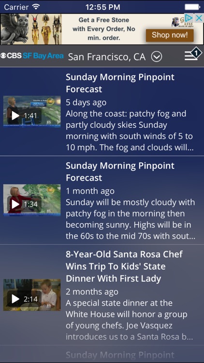 CBS SF Bay Area Weather screenshot-3