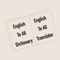 English to All Languages Dictionary and Translator