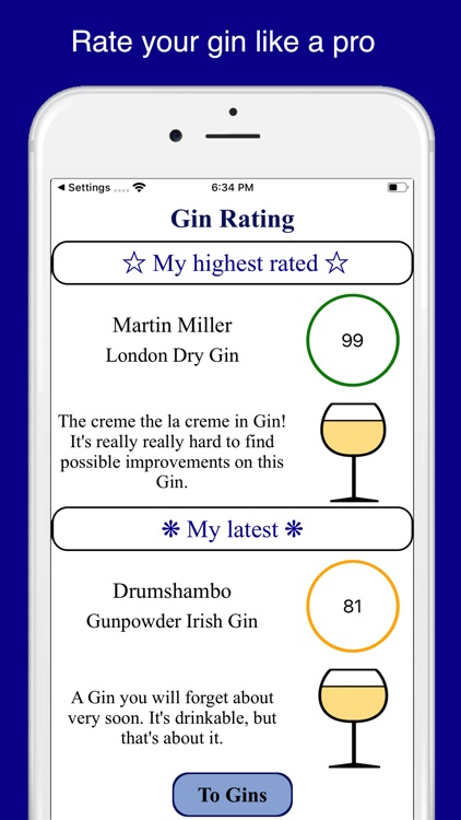 Gin Tasting
