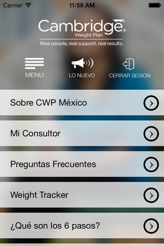 Cambridge Weight Plan Mexico screenshot 3