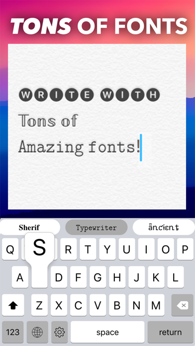 Fonts - Font & Symbol Keyboard Screenshot 1