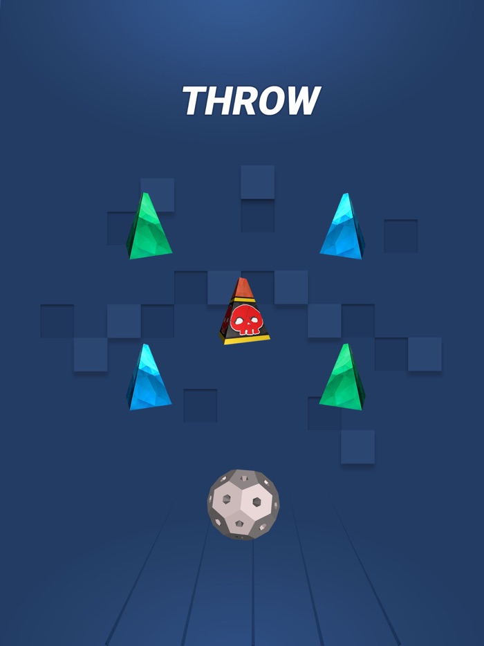 Smash Throw ball  hit target